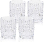BELLAFORTE Tritan Plastic Whiskey Glasses Set of 4, 13oz Unbreakable Wine by BELLAFORTE