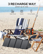 Apowking Portable Solar Powered Generator 300W Rated, - Image 3
