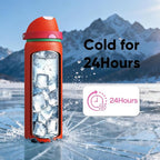 Insulated Water Bottle with Straw - Image 6