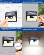 Peasur Solar Powered Lights Outdoor, 140 LED 8Pack Motion Sensor Light Outside - Image 7