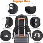 Insulated Lunch Backpack Fit 17" Laptop, Work Backpack - Image 6
