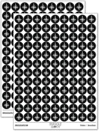 Compass Rose Nautical Star Navigation Map 200+ Round Stickers by Sniggle+Sloth