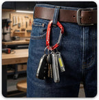 FresKaro 5pcs Nano Carabiner Clips, 8kN 1798lbs, Small Sturdy, Reliable - Image 5