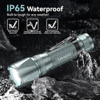 LETMY Rechargeable Flashlights High Lumens, 2 Pack 2000 Lumens Bright LED - Image 5