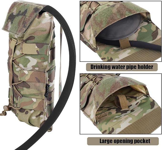 PETAC GEAR 1.5L / 3L Tactical Hydration Pack，Molle Carrier Pouch - Image 3