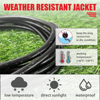 EP 15FT Black Outdoor Extension Cord, 16/3 SJTW Heavy Duty Waterproof, 3 Prong - Image 3