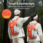 16L Small Hiking Backpack, CROSSGEAR Lightweight Waterproof Foldable Backpack - Image 4