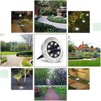 INCX 4.6 inch Solar Lights Outdoor Waterproof, 16 Pack Solar Light - Image 6