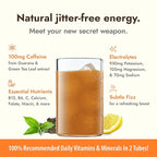 Zipfizz Daily Energy Drink Powder, Lemon Iced Tea, 20 Pack | 3-in-1 Sustained - Image 3
