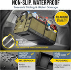 Heavy Duty Foldable Trunk Organizer 2-Section – Dual-Compartment Car Cargo Box - Image 5