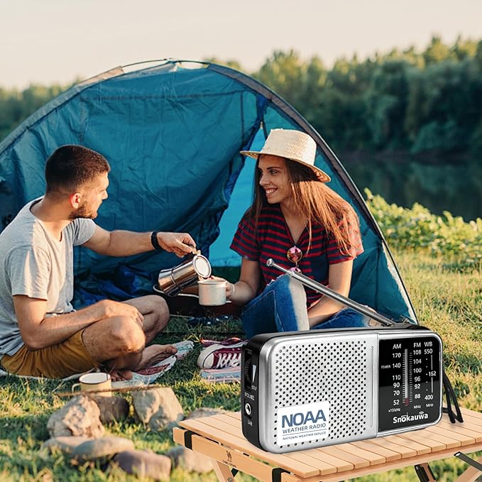 Portable AM FM Transistor Radio Battery Operated, NOAA Weather Radio - Image 6