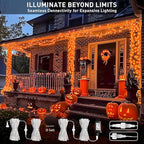 JMEXSUSS 150LED Orange Halloween Lights Indoor Outdoor, Connectable Christmas - Image 2