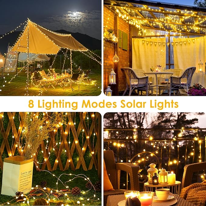 Extra-Long 144FT Solar String Lights - Image 5