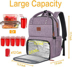 MATEIN Womens Backpack with Lunch Compartment, Fits 17 Inch Laptop Backpack - Image 3