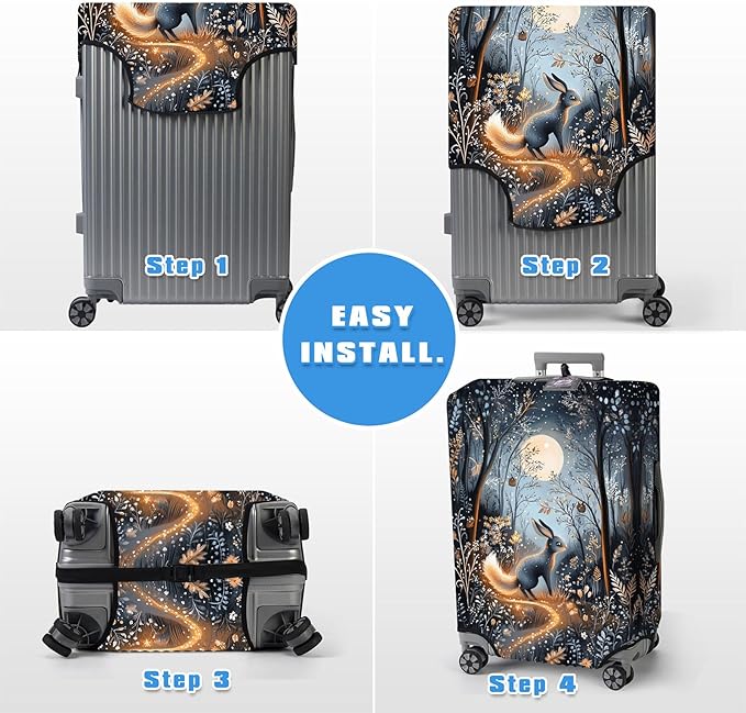 Luggage Cover Protector for 30-32 Inch Suitcases, TSA Approved Elastic Travel - Image 6