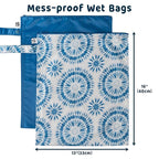 Tiny Twinkle Mess Proof Wet Bags | 2-Pack Reusable Waterproof Wet Bags - Image 5