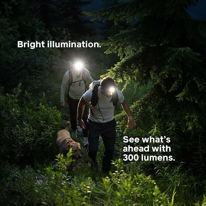 BioLite Range 300 Waterproof, Fast-Charging Rechargeable Headlamp, Midnight Grey - Image 5
