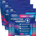 HydroMATE Electrolytes Powder Drink Mix Packets Hydration Accelerator Low Sugar by HydroMATE