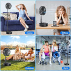 LIPETY Portable Foldable Rechargeable Oscillating Fan - Image 9
