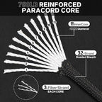750lb Paracord Rope - 4mm 11 Strand Parachute para Cord Spool Rope Utility - Image 2