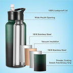 VEGOND 32 oz Insulated Water Bottle Stainless Steel Metal Water Bottles - Image 2