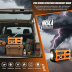 Hand Crank Emergency Radio, 10000mAh Weather Radio - Image 3