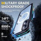 Red2Fire for iPhone 17 Case Waterproof, Phone Case 6.3" Blue/Clear - Image 3