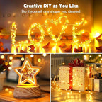 Fairy Lights Plug in, 99Feet 300LEDs Warm White String Lights, Waterproof - Image 5