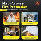 Emergency Fire Blanket For Home And Kitchen, Safe Touch Silicone Coated - Image 7