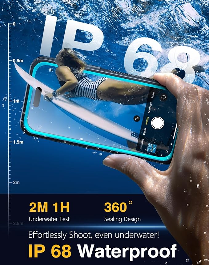 Lanhiem Magnetic for iPhone 17 Pro Max Case Waterproof, Built in Screen - Image 2