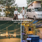 50Ft LED Globe String Lights Shatterproof Waterproof G40 Outdoor Patio String - Image 7