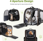 Lekebobor Large Cat Backpack Carrier Expandable Pet Carrier Backpack - Image 5
