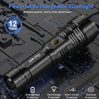 Flashlights LED High Lumens Rechargeable, Goreit 20, 000 Lumens XHP70.2 Super - Image 4
