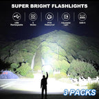 Kmivo Rechargeable Led Flashlight High Lumens - Image 2