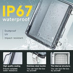 Small Waterproof Electrical Junction Box，IP67 Waterproof Clear ABS Plastic - Image 2