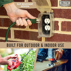 50 ft Outdoor Extension Cord 3 Prong, 16/3 SJTW Weatherproof Green Extension - Image 4