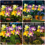 ostritec Solar Garden Lights Outdoor, 4 Pack Flower Lights - Image 6