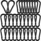 30 Pack 3" Heavy Duty Spring Snap Hook Carabiners, M8 5/16" Galvanized Steel by SEUNGCH