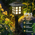 GIGALUMI Solar Outdoor Lights，6 Pack LED Solar Lights Outdoor Waterproof - Image 2