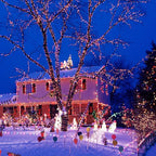 Warm White to Multicolor Color Changing 200 LED 66FT Connectable Christmas - Image 9
