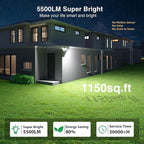 Onforu 55W Smart LED Flood Lights Outdoor, Tunable 2700K-6500K, APP Control - Image 3