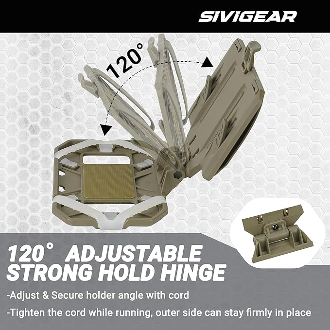 Tactical Molle Phone Holder for Plate Carrier Vest, Quick Release & Adjustable - Image 2