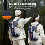 16L Small Hiking Backpack, CROSSGEAR Lightweight Waterproof Foldable Backpack - Image 4