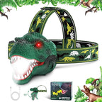 Dysaim Kids Headlamp, Rechargeable T-Rex Dinosaur Headlamp by Dysaim