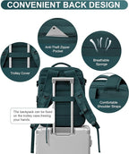WONHOX Large Travel Backpack Carry on Flight Approved Laptop Work Business - Image 5