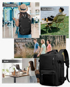 WONHOX Large Travel Backpack Carry on Flight Approved Laptop Work Business - Image 7