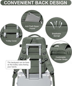 WONHOX Large Travel Backpack Carry on Flight Approved Laptop Work Business - Image 5