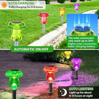 Benany Solar Lights Outdoor, 8 Pack Mushroom Lights Outside Waterproof - Image 5