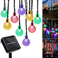 Outdoor Solar String Lights, 46FT 66LED 8Modes Crystal Color Solar Powered by Unknown
