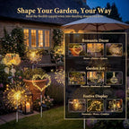Solar Firework Lights, 6 Pack 120 LEDs 8 Lighting Modes Twinkle Solar Garden - Image 4
